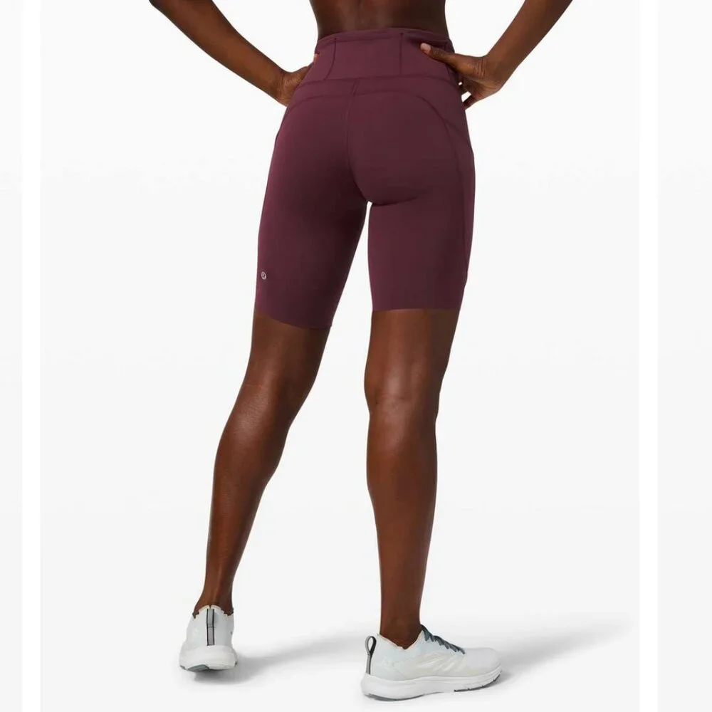 Lululemon Fast And Free Short 10" Cassis 6 - Picture 3 of 11
